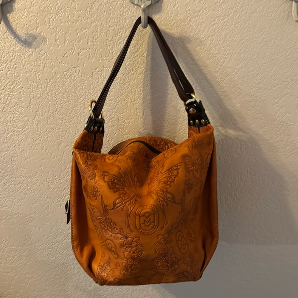 Marino Orlandi Italian leather butterfly bag